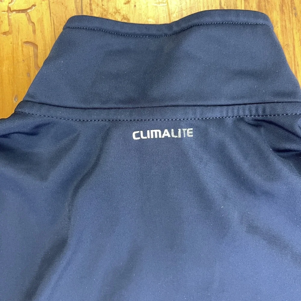 Adidas Clima 365 Zip-Front Track Jacket Blue Mens Small Stretch‎ Warm Running